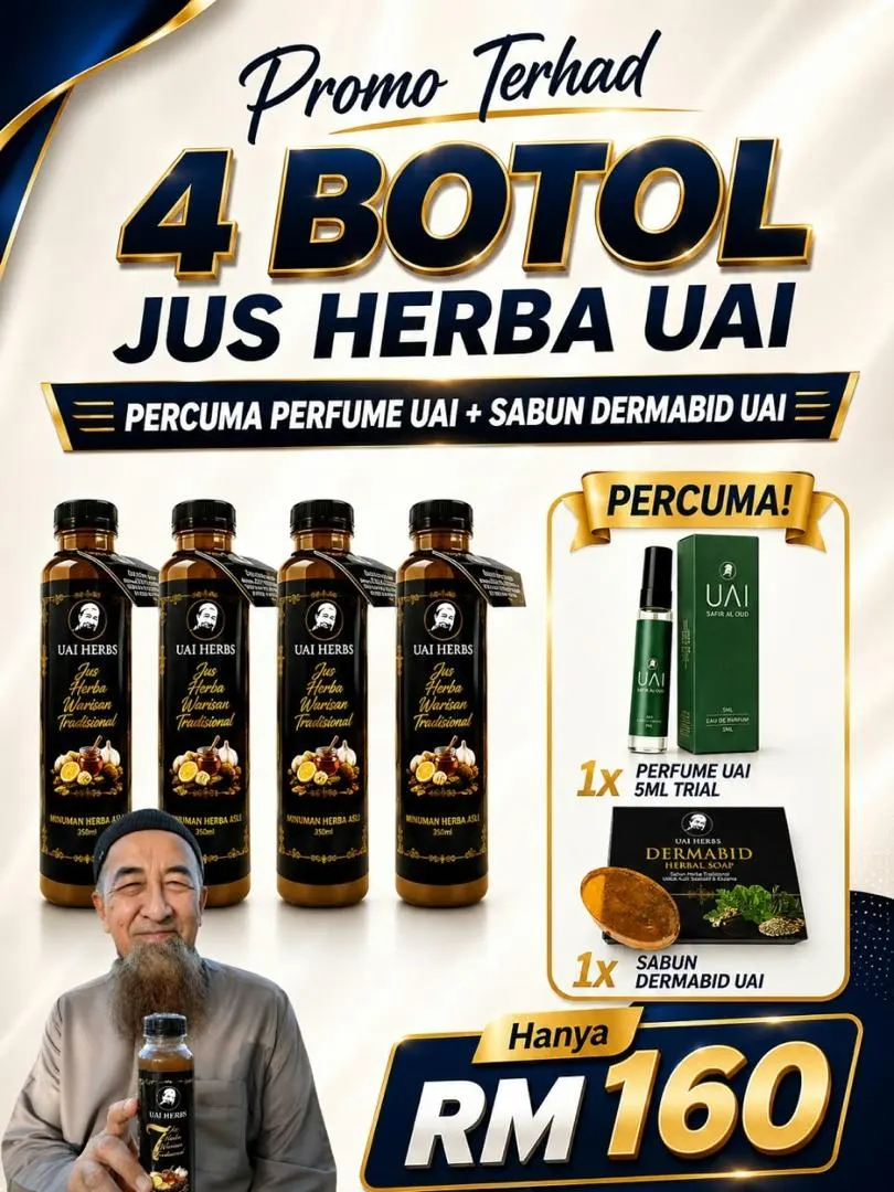 Set Mujarab - 4 botol Jus UAI Herbs, RM160