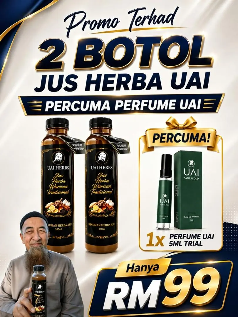 Set Ikhtiar - 2 botol Jus UAI Herbs, RM99